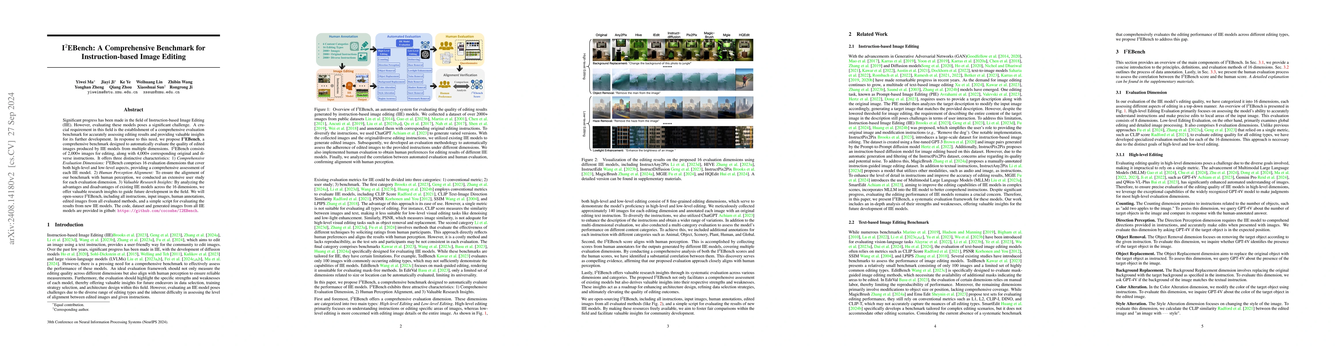 Thumbnail for I2EBench: A Comprehensive Benchmark for Instruction-based Image Editing