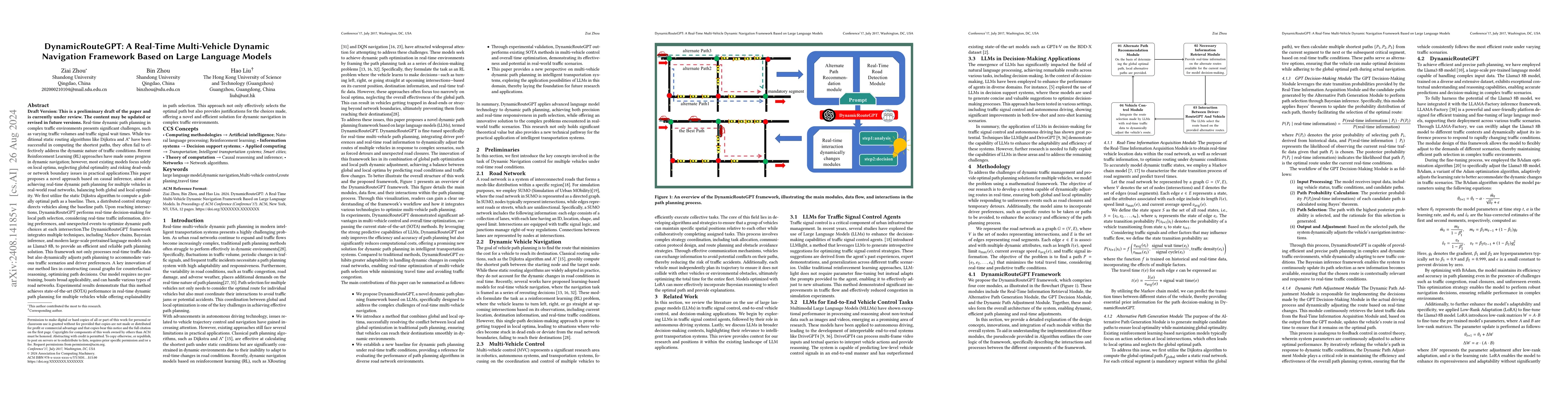 Thumbnail for DynamicRouteGPT: A Real-Time Multi-Vehicle Dynamic Navigation Framework
  Based on Large Language Models