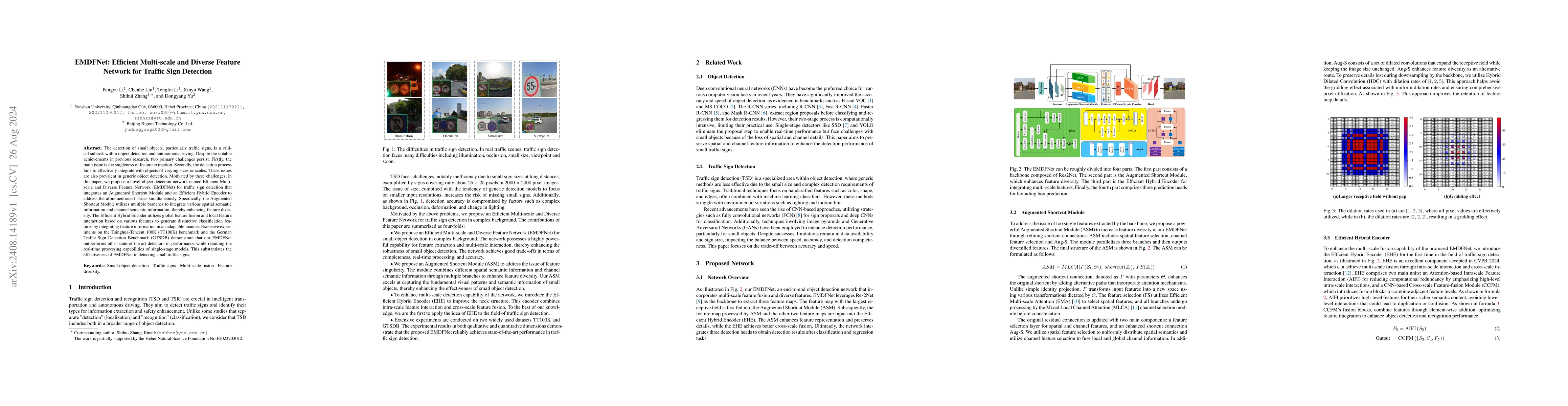 Thumbnail for EMDFNet: Efficient Multi-scale and Diverse Feature Network for Traffic
  Sign Detection
