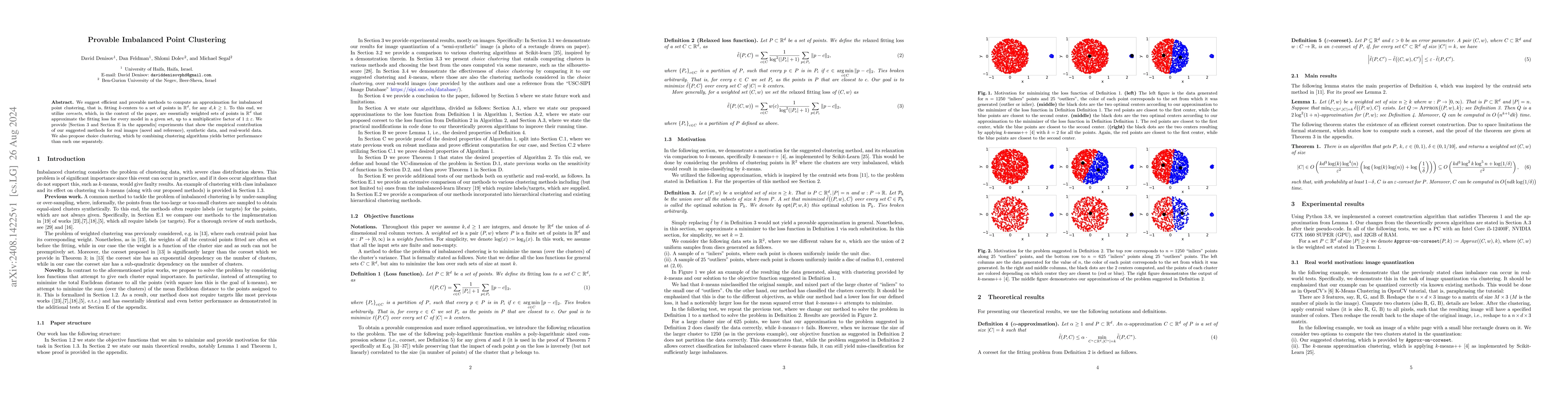 Thumbnail for Provable Imbalanced Point Clustering