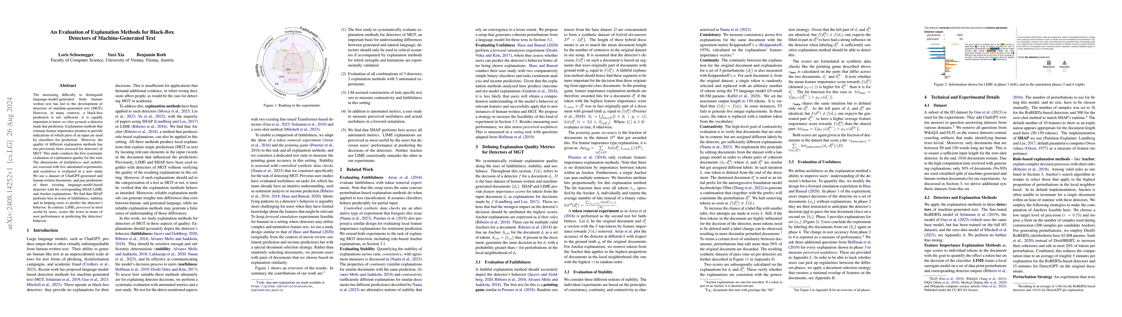 Thumbnail for An Evaluation of Explanation Methods for Black-Box Detectors of
  Machine-Generated Text
