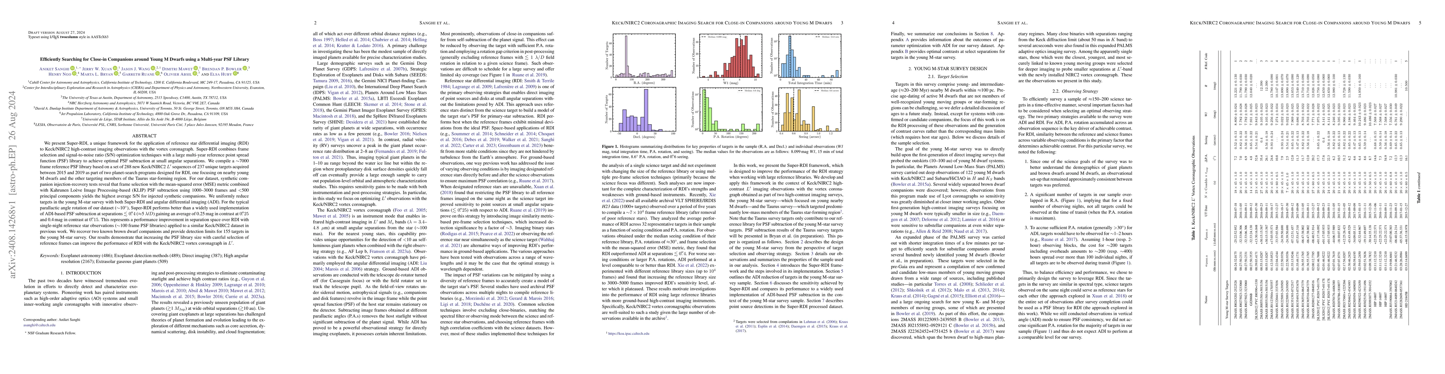 Thumbnail for Efficiently Searching for Close-in Companions around Young M Dwarfs
  using a Multi-year PSF Library