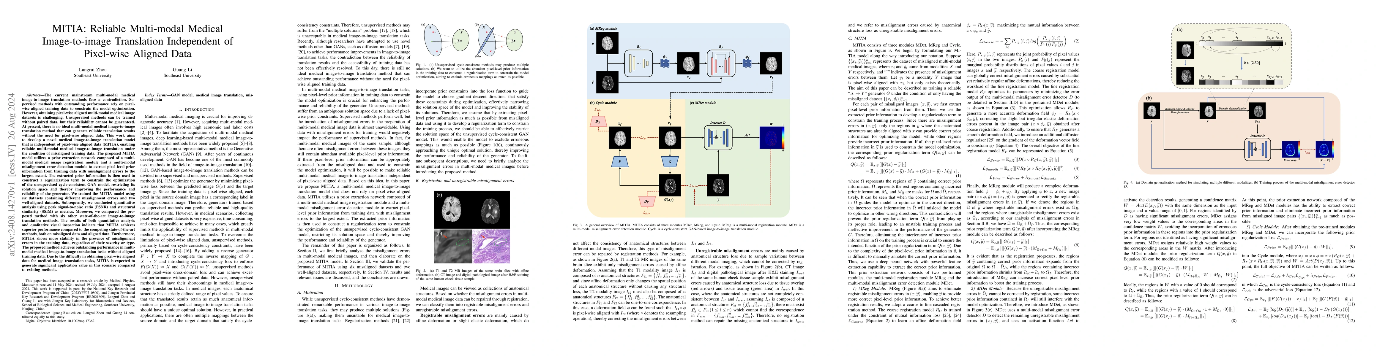 Thumbnail for Reliable Multi-modal Medical Image-to-image Translation Independent of
  Pixel-wise Aligned Data