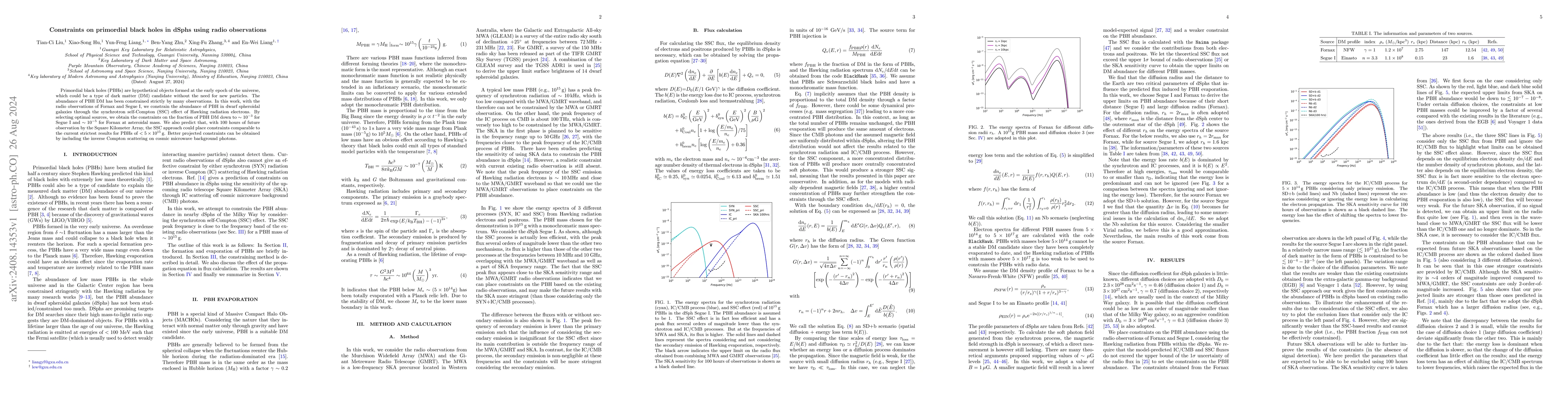 Thumbnail for Constraints on primordial black holes in dSphs using radio observations