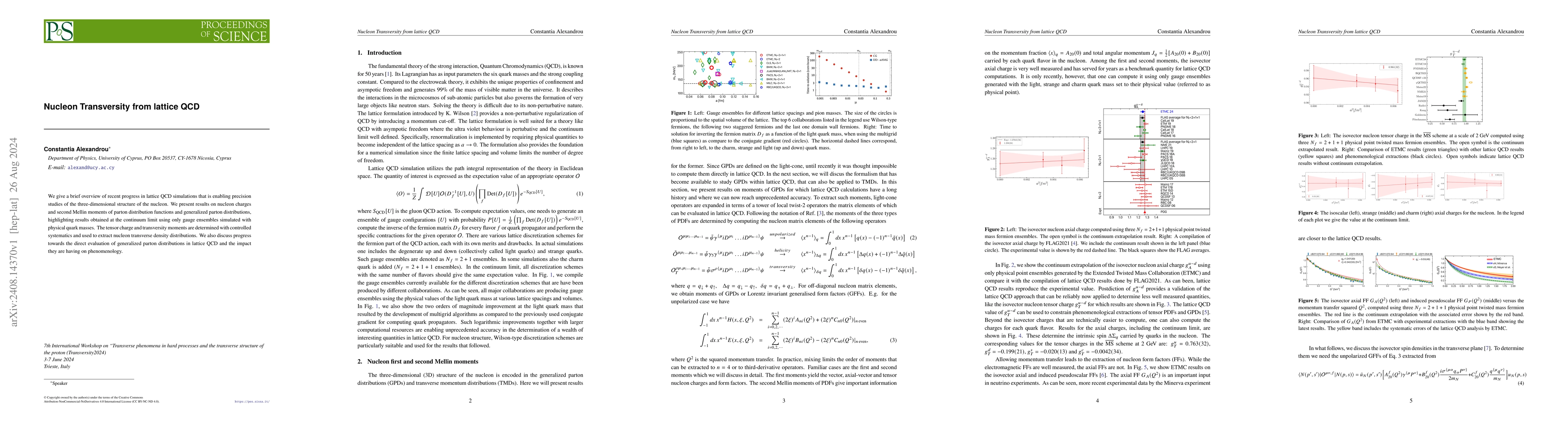 Thumbnail for Nucleon Transversity from lattice QCD