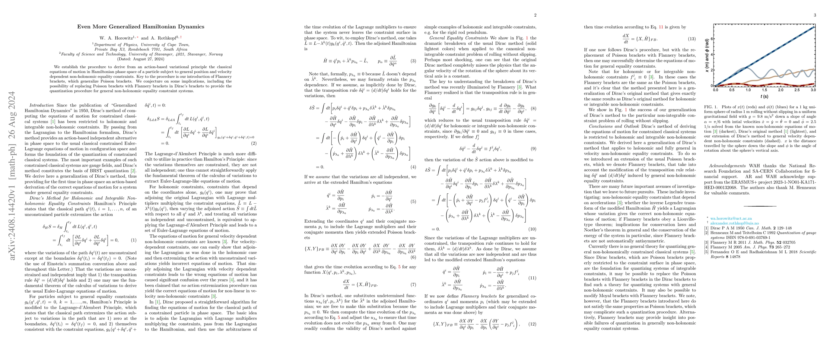 Thumbnail for Even More Generalized Hamiltonian Dynamics