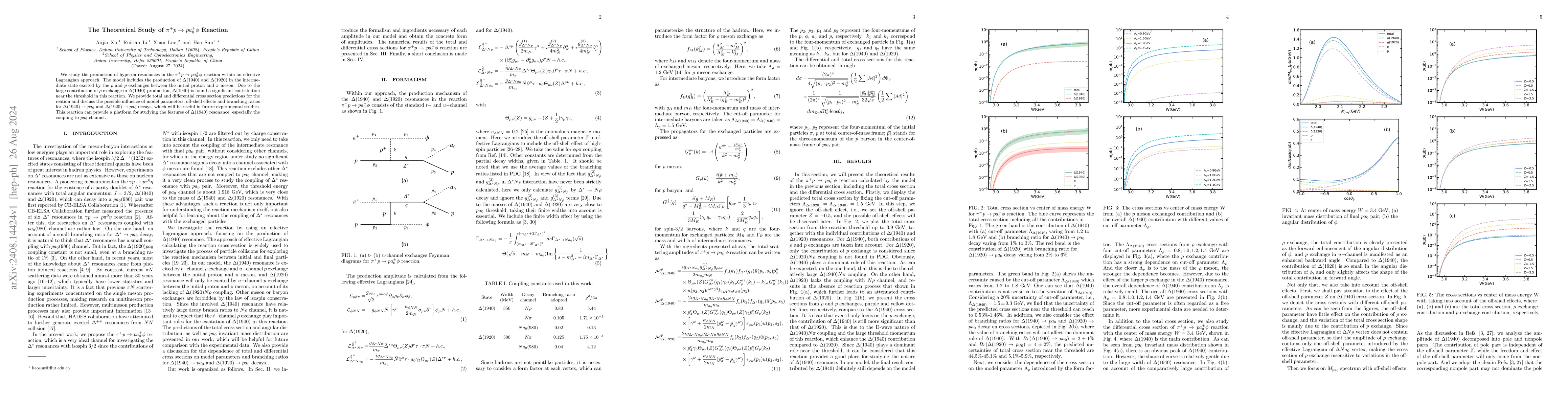 Thumbnail for The Theoretical Study of $π^+p\to pa_0^+φ$ Reaction