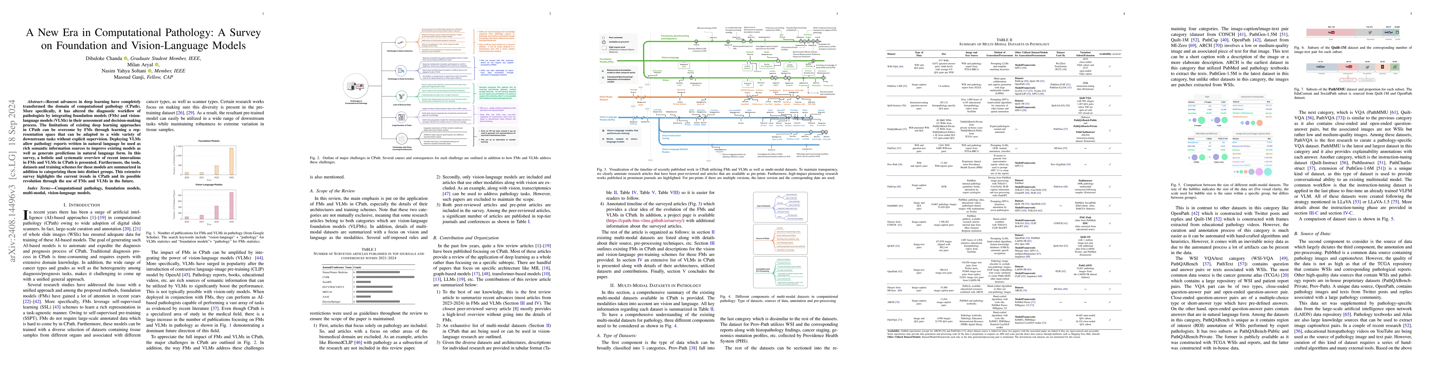Thumbnail for A New Era in Computational Pathology: A Survey on Foundation and
  Vision-Language Models