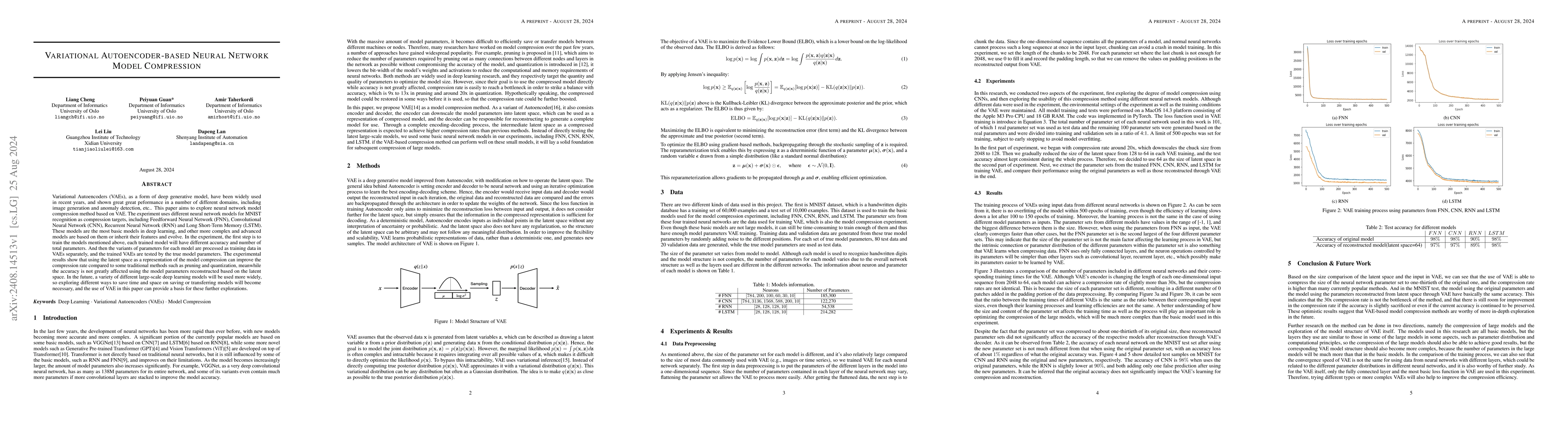 Thumbnail for Variational autoencoder-based neural network model compression