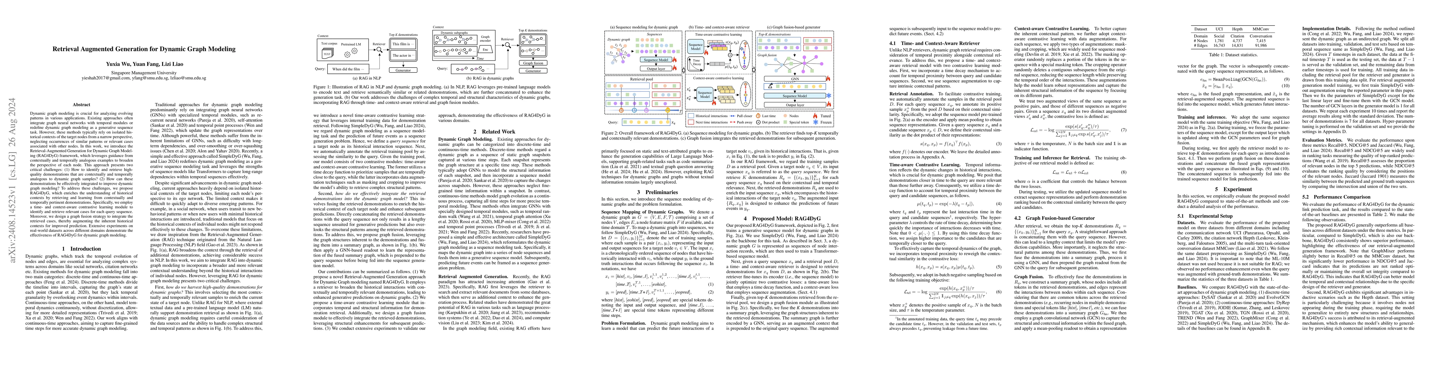 Thumbnail for Retrieval Augmented Generation for Dynamic Graph Modeling