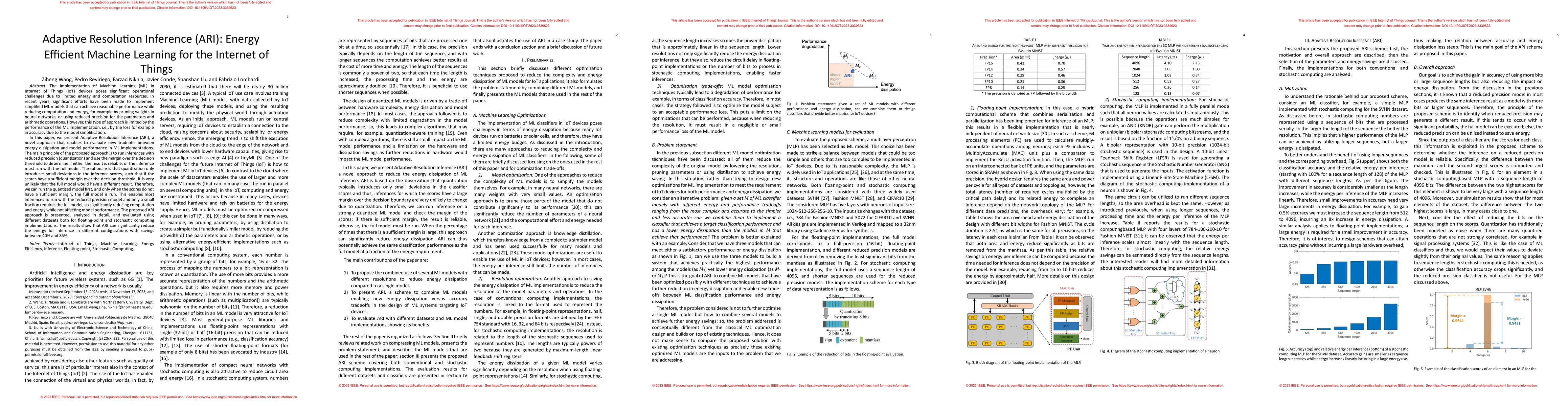 Thumbnail for Adaptive Resolution Inference (ARI): Energy-Efficient Machine Learning
  for Internet of Things