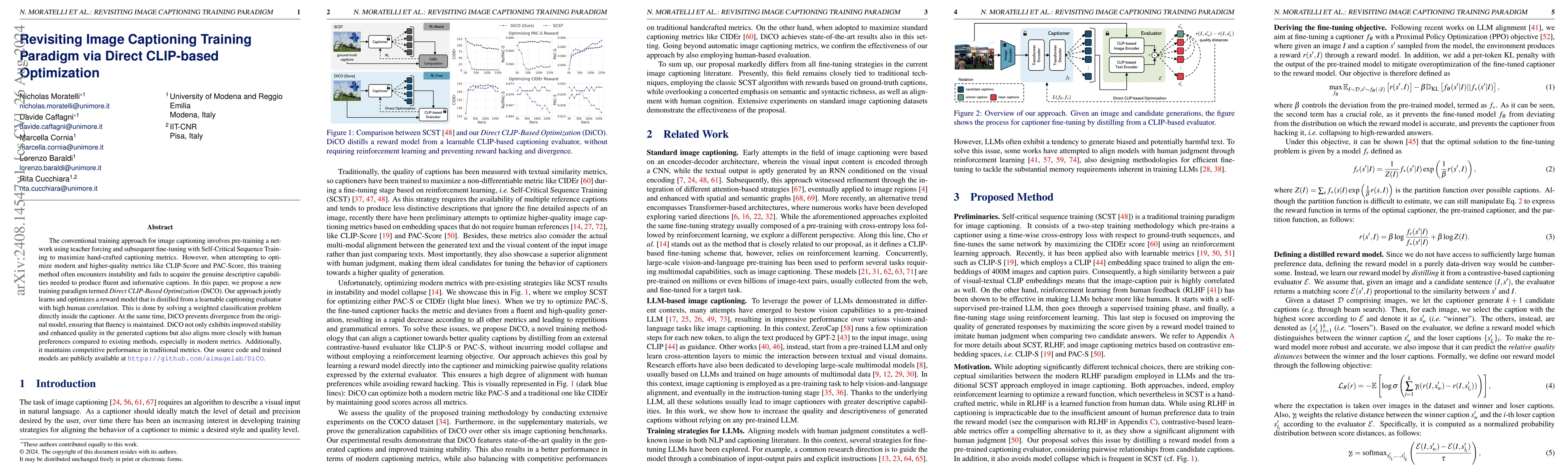 Thumbnail for Revisiting Image Captioning Training Paradigm via Direct CLIP-based
  Optimization