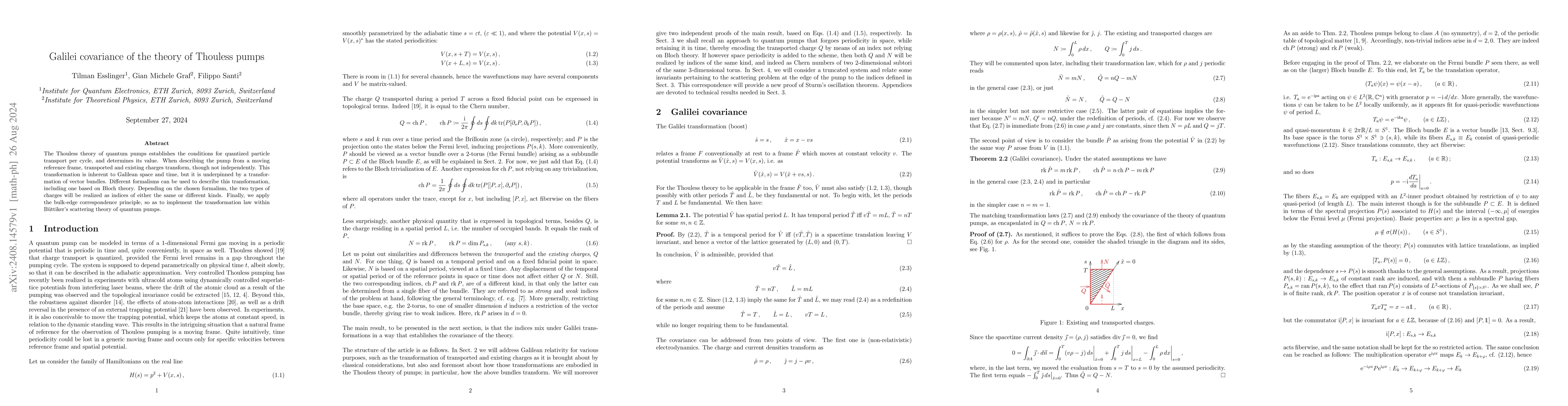 Thumbnail for Galilei covariance of the theory of Thouless pumps
