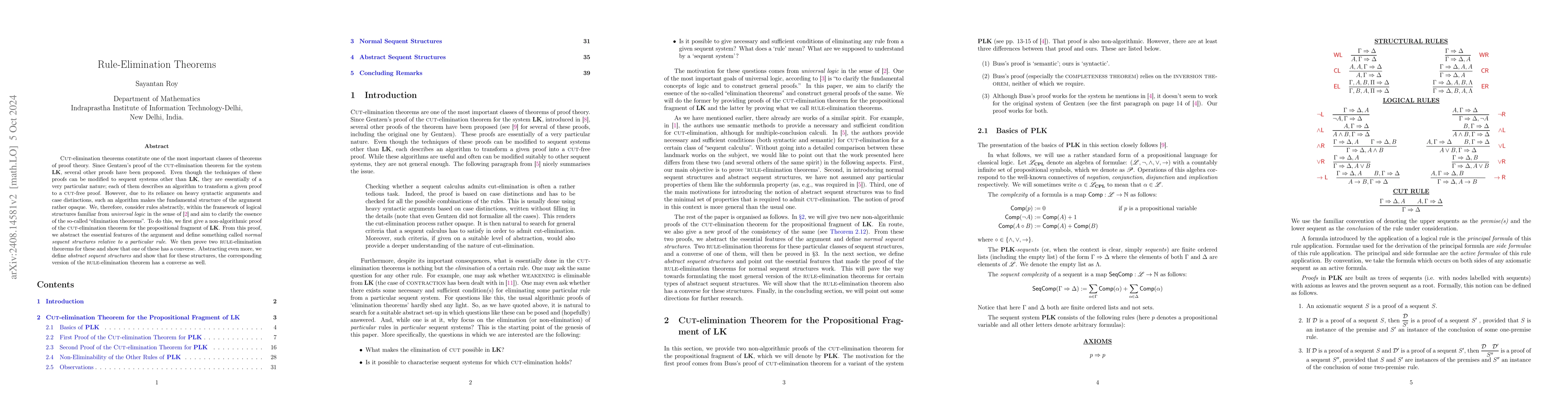 Thumbnail for Rule-Elimination Theorems