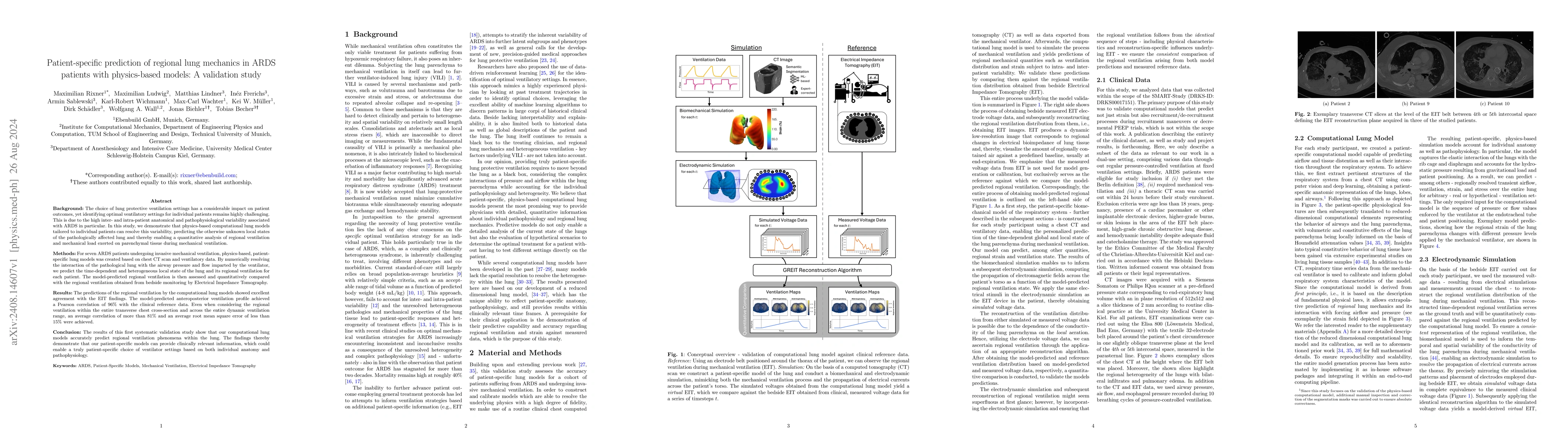 Thumbnail for Patient-specific prediction of regional lung mechanics in ARDS patients
  with physics-based models: A validation study