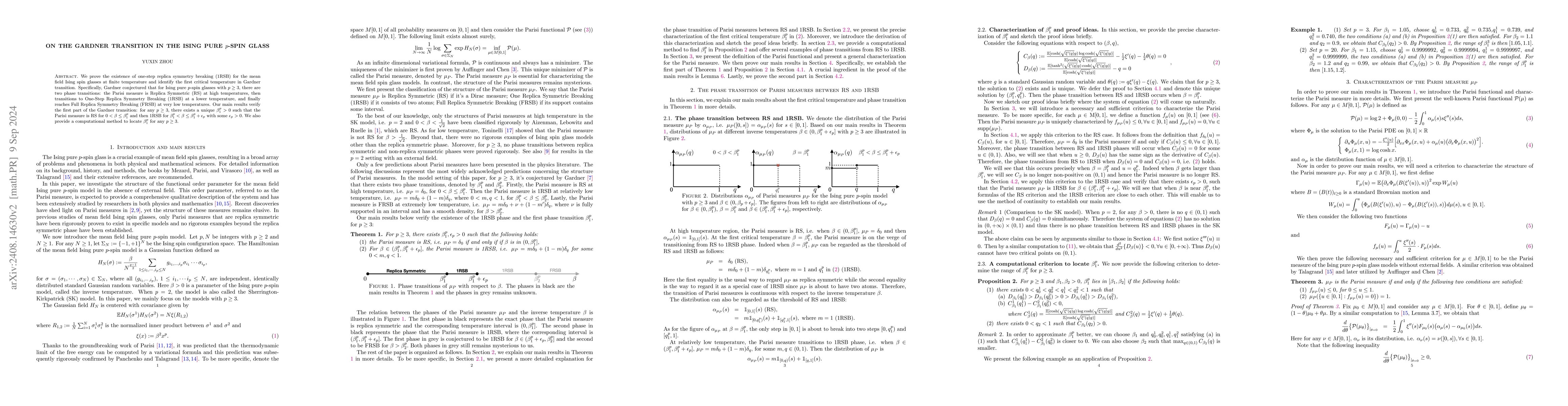 Thumbnail for On the Gardner Transition in the Ising Pure $p$-Spin Glass