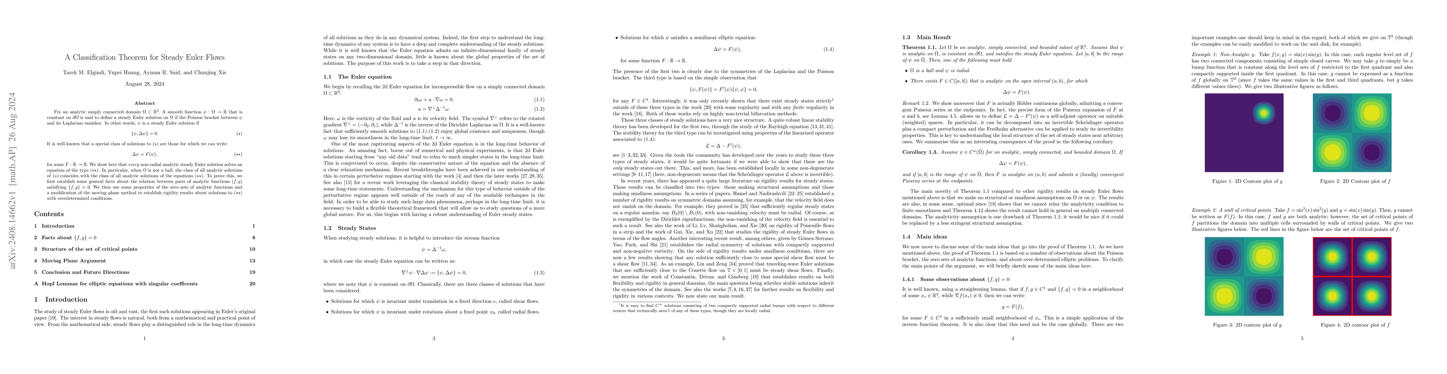 Thumbnail for A Classification Theorem for Steady Euler Flows
