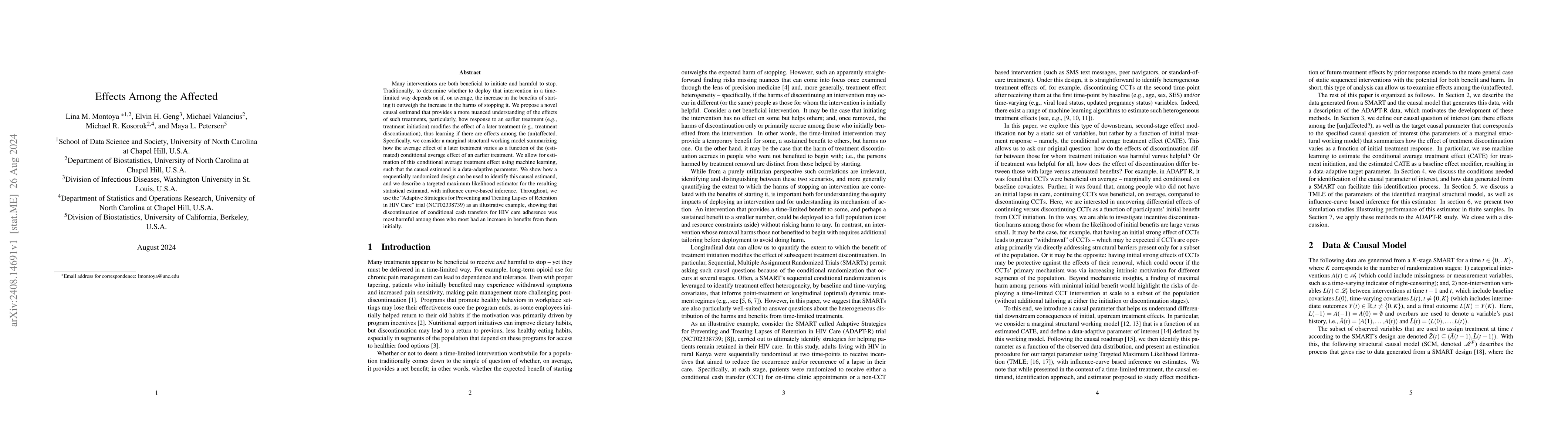 Thumbnail for Effects Among the Affected