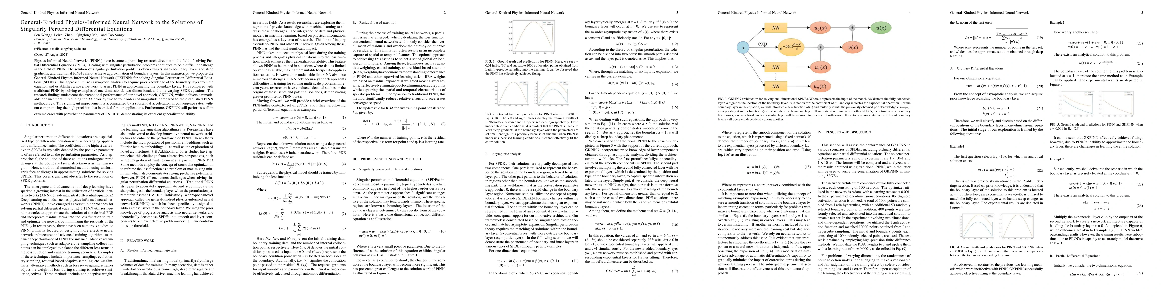 Thumbnail for General-Kindred Physics-Informed Neural Network to the Solutions of
  Singularly Perturbed Differential Equations