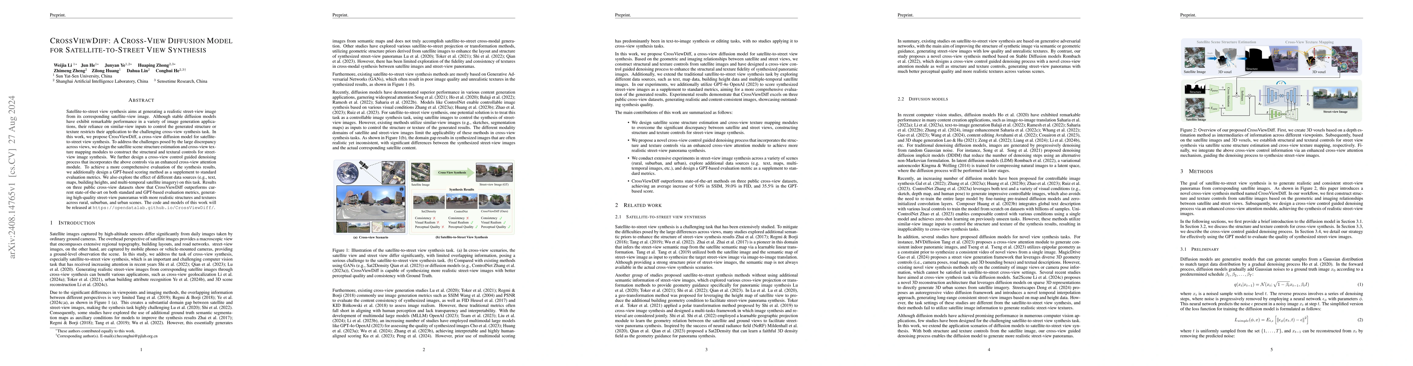 Thumbnail for CrossViewDiff: A Cross-View Diffusion Model for Satellite-to-Street View
  Synthesis
