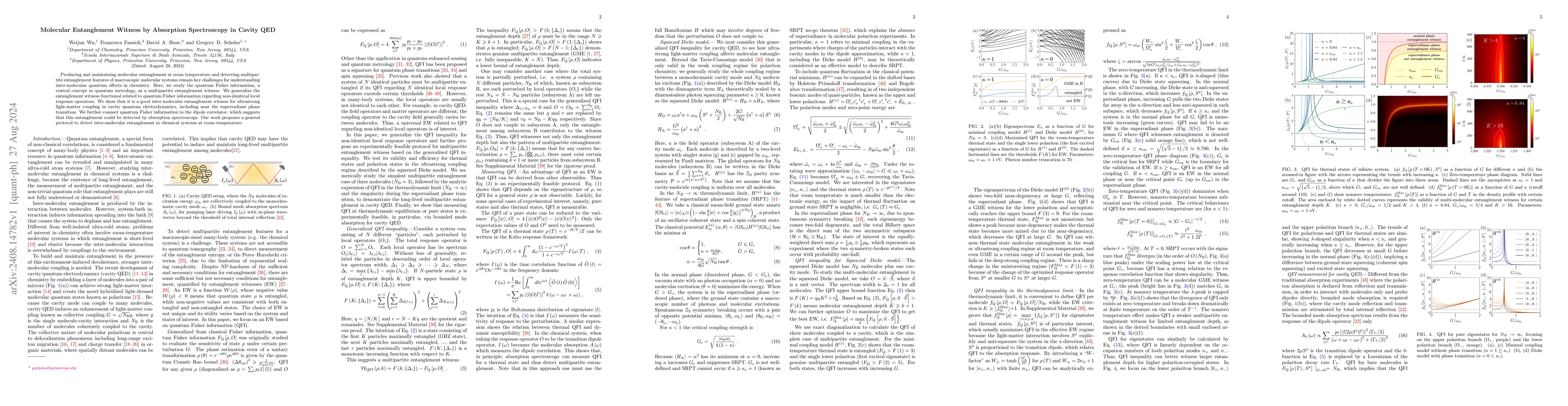 Thumbnail for Molecular Entanglement Witness by Absorption Spectroscopy in Cavity QED