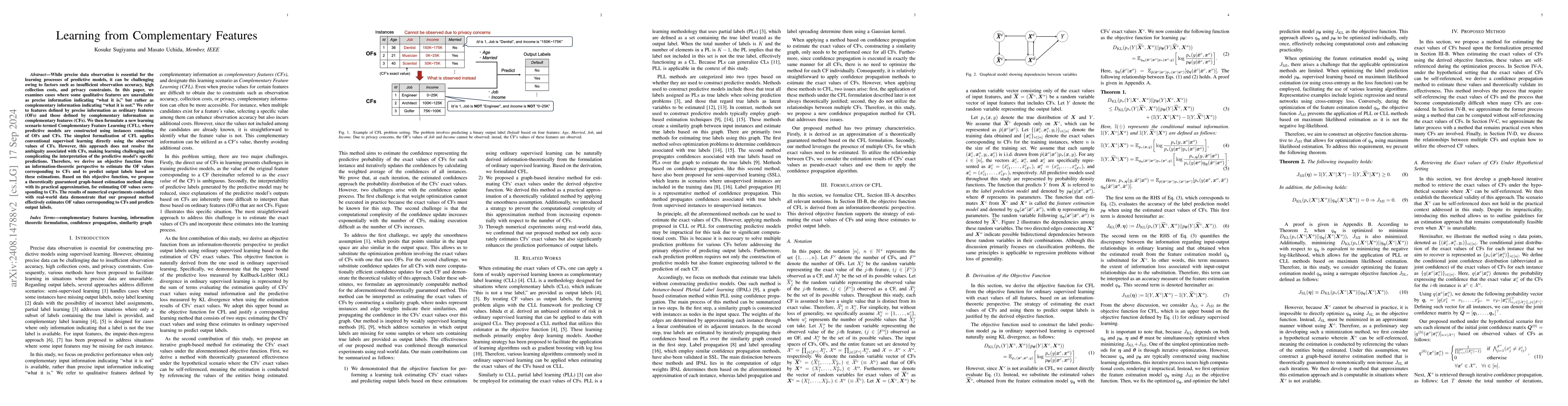Thumbnail for Learning from Complementary Features