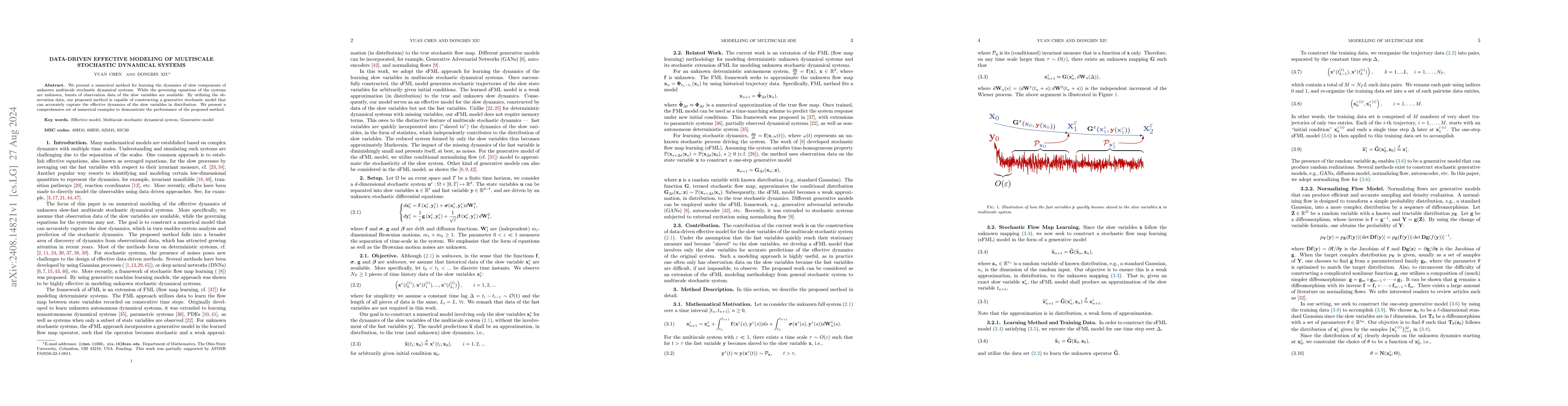 Thumbnail for Data-driven Effective Modeling of Multiscale Stochastic Dynamical
  Systems