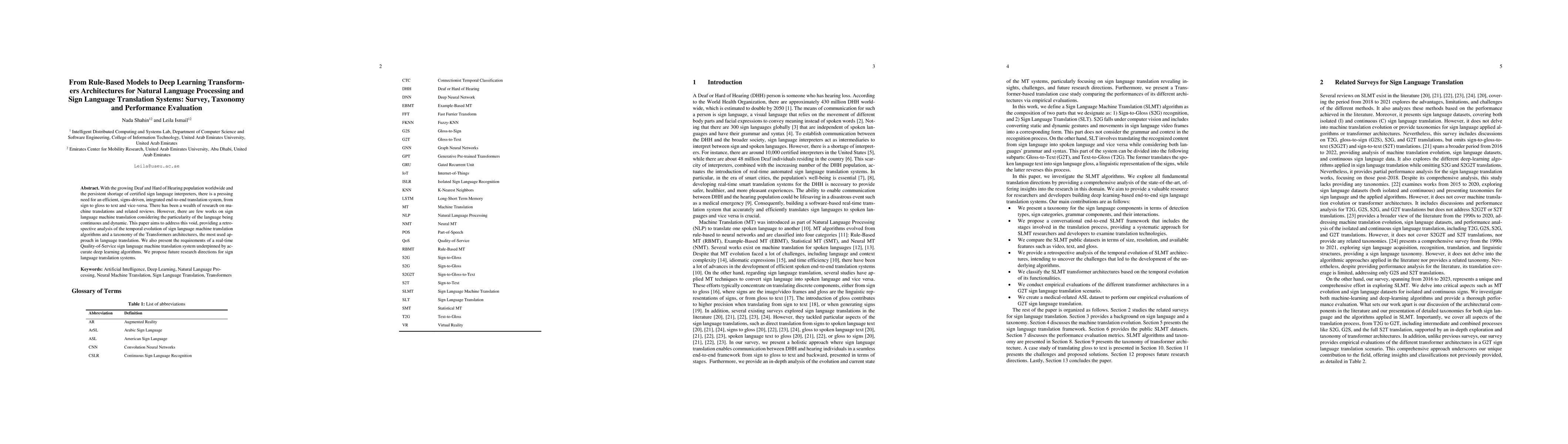 Thumbnail for From Rule-Based Models to Deep Learning Transformers Architectures for
  Natural Language Processing and Sign Language Translation Systems: Survey,
  Taxonomy and Performance Evaluation
