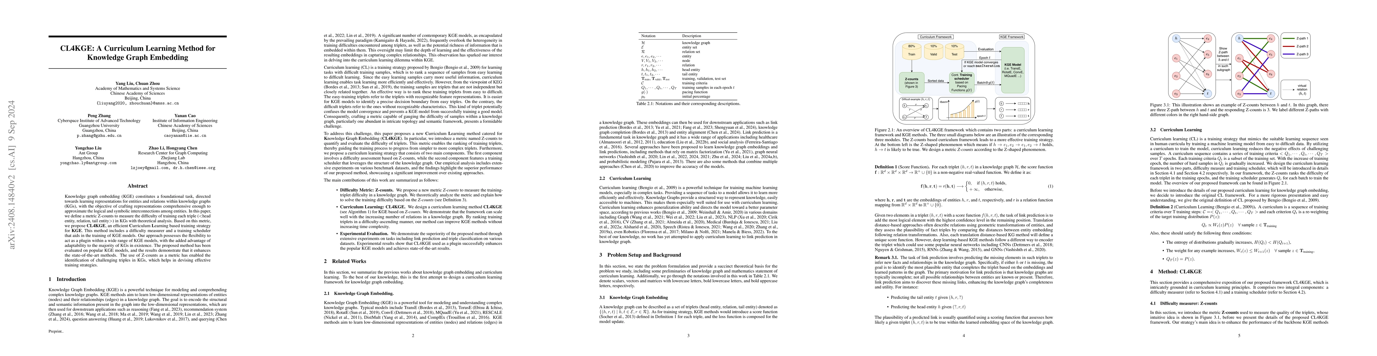 Thumbnail for CL4KGE: A Curriculum Learning Method for Knowledge Graph Embedding