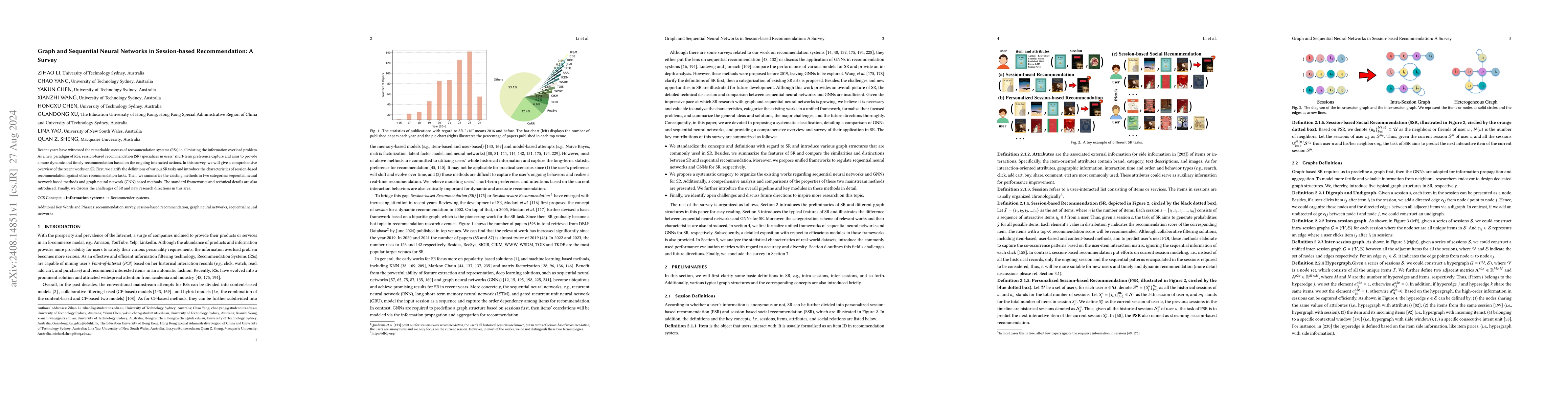 Thumbnail for Graph and Sequential Neural Networks in Session-based Recommendation: A
  Survey