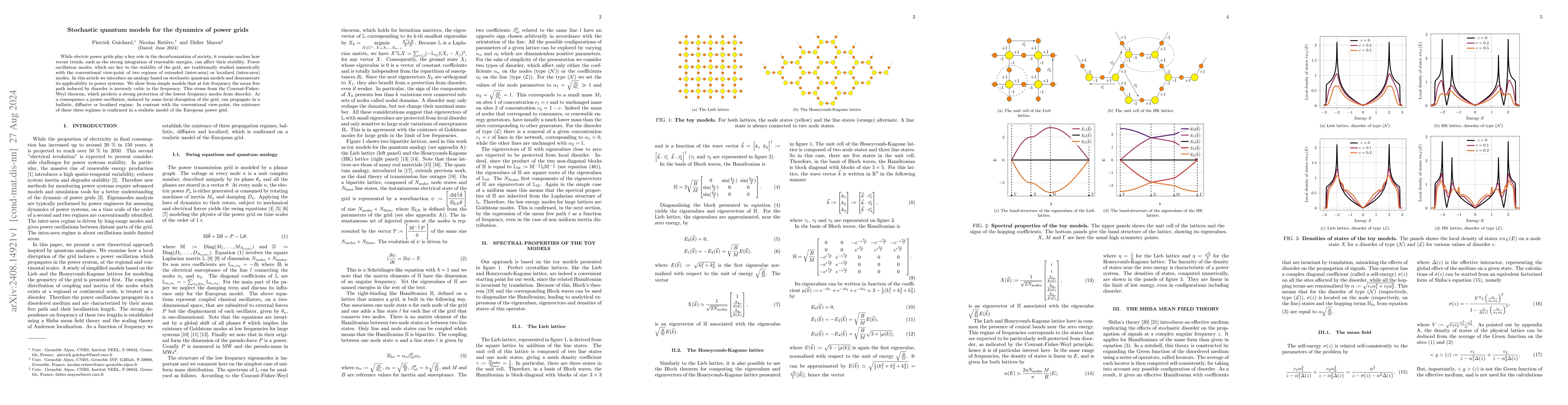 Thumbnail for Stochastic quantum models for the dynamics of power grids