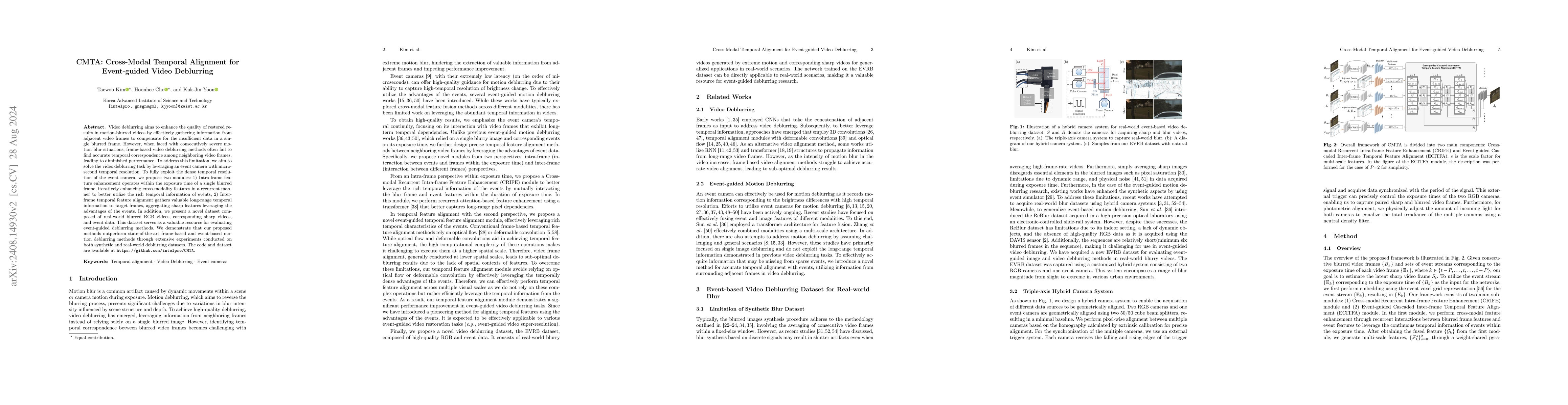 Thumbnail for CMTA: Cross-Modal Temporal Alignment for Event-guided Video Deblurring
