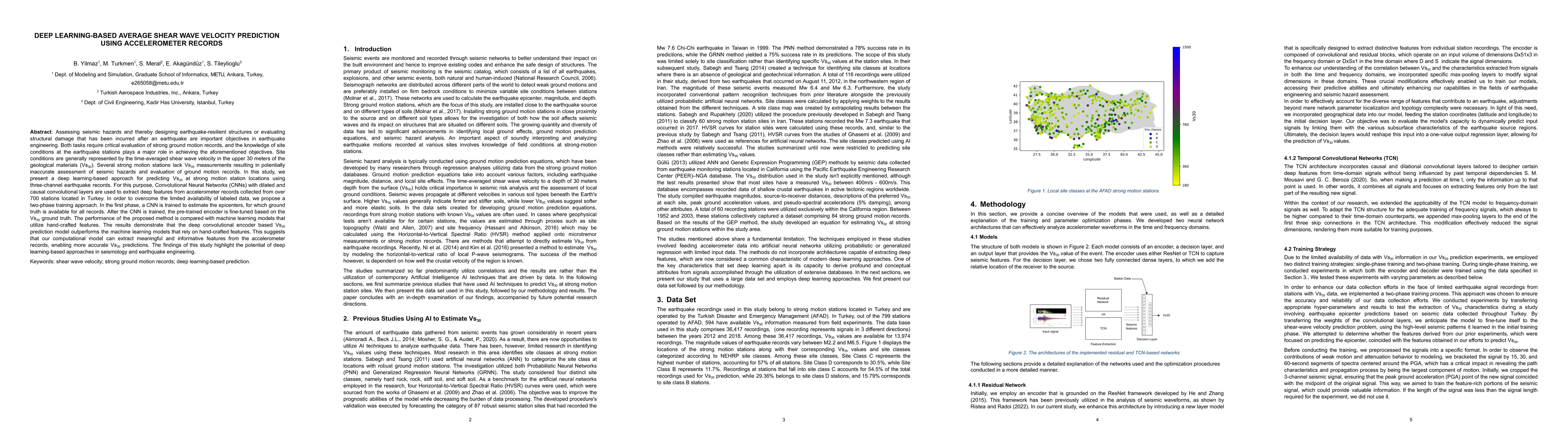 Thumbnail for Deep Learning-based Average Shear Wave Velocity Prediction using
  Accelerometer Records