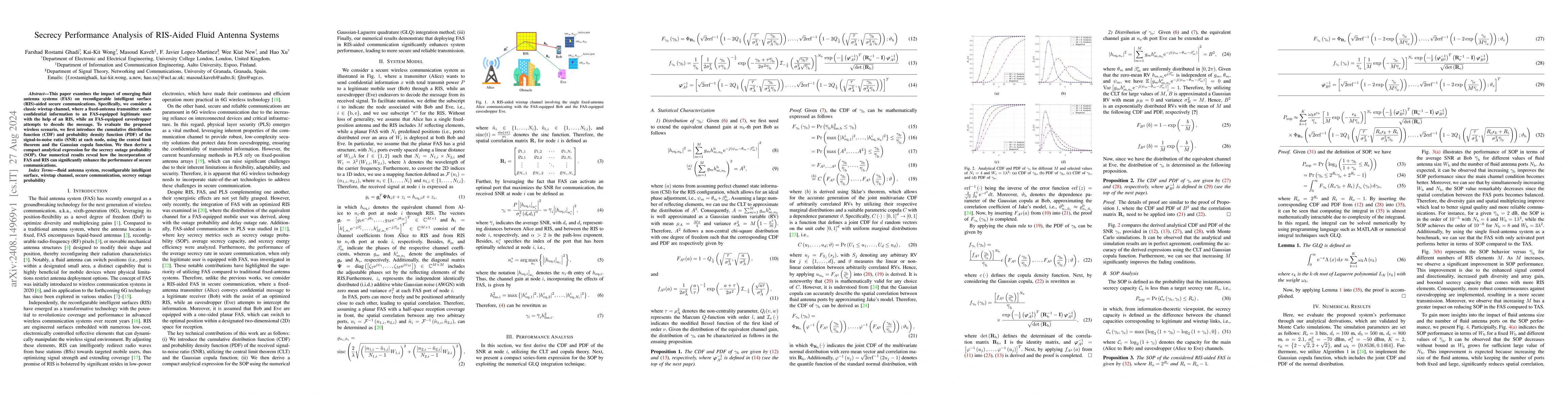 Thumbnail for Secrecy Performance Analysis of RIS-Aided Fluid Antenna Systems