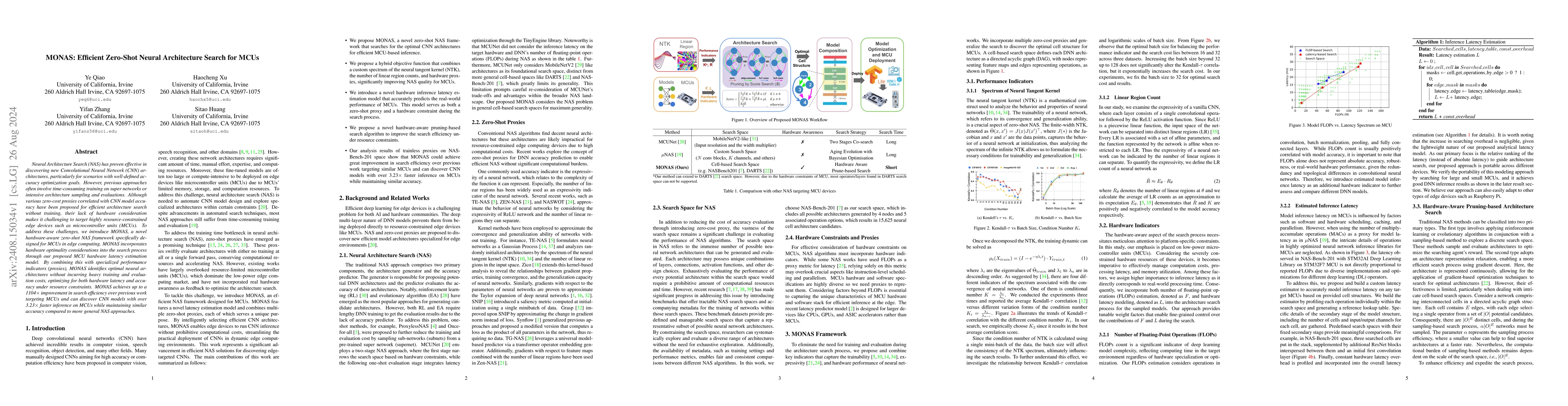 Thumbnail for MONAS: Efficient Zero-Shot Neural Architecture Search for MCUs