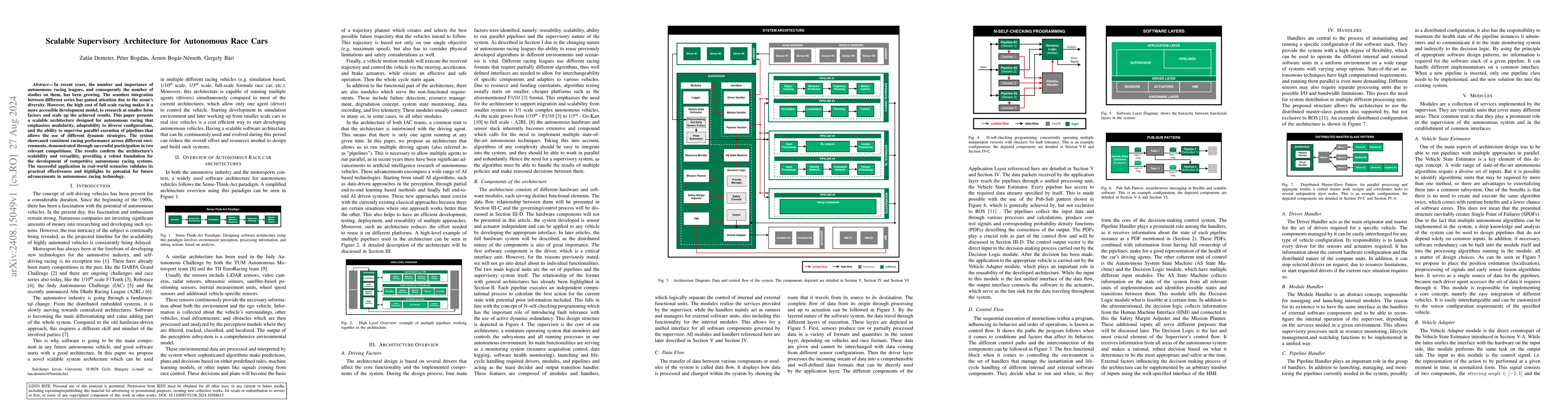 Thumbnail for Scalable Supervisory Architecture for Autonomous Race Cars
