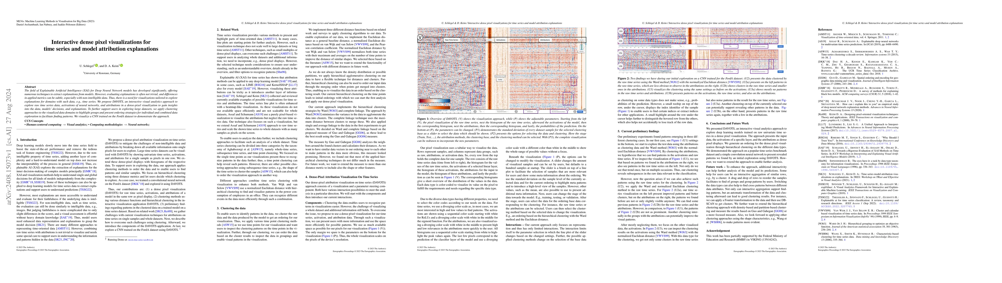 Thumbnail for Interactive dense pixel visualizations for time series and model
  attribution explanations