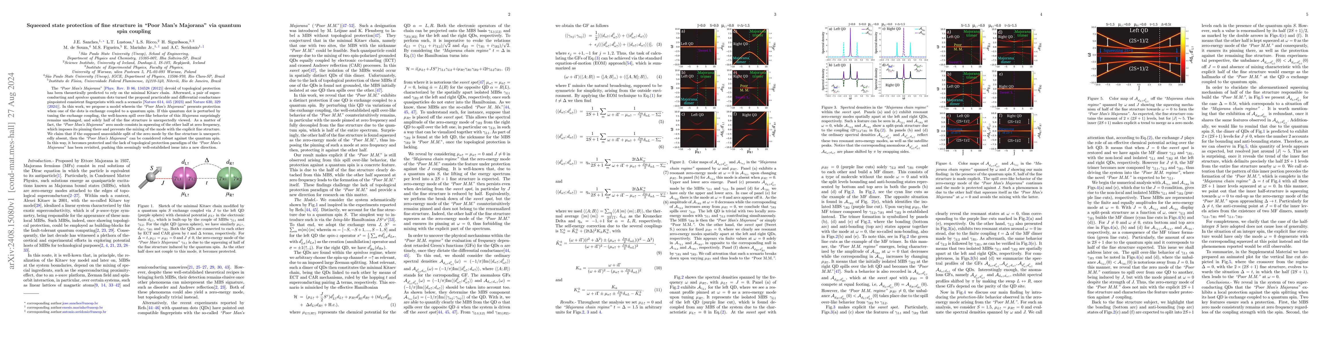 Thumbnail for Squeezed state protection of fine structure in "Poor Man's Majorana" via
  quantum spin coupling