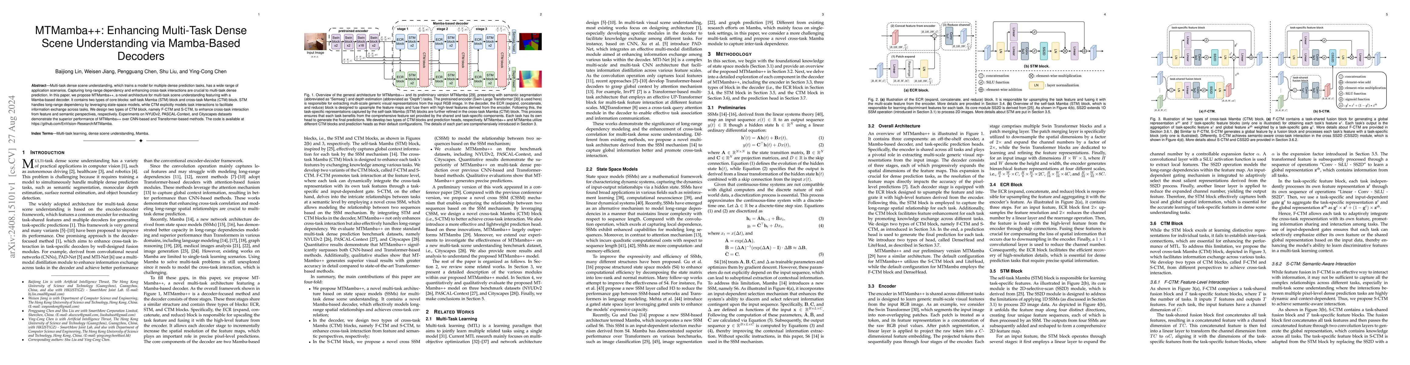 Thumbnail for MTMamba++: Enhancing Multi-Task Dense Scene Understanding via
  Mamba-Based Decoders
