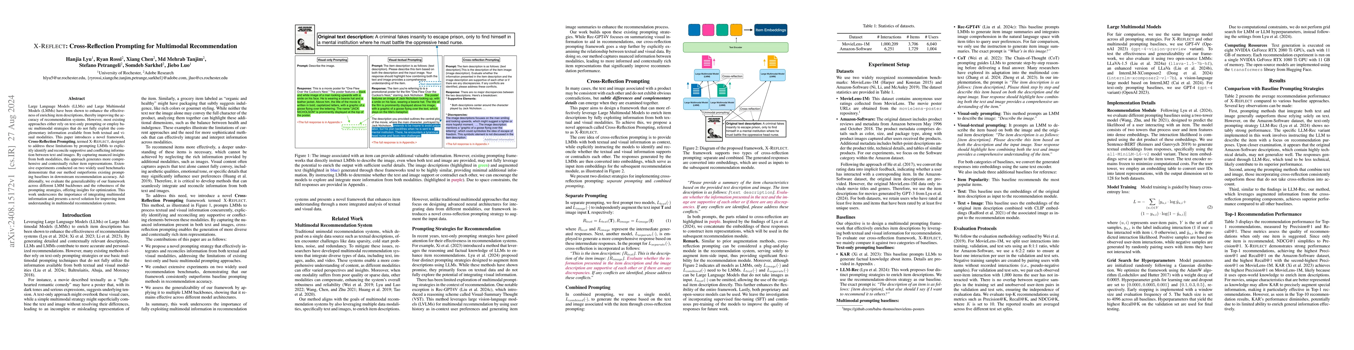 Thumbnail for X-Reflect: Cross-Reflection Prompting for Multimodal Recommendation