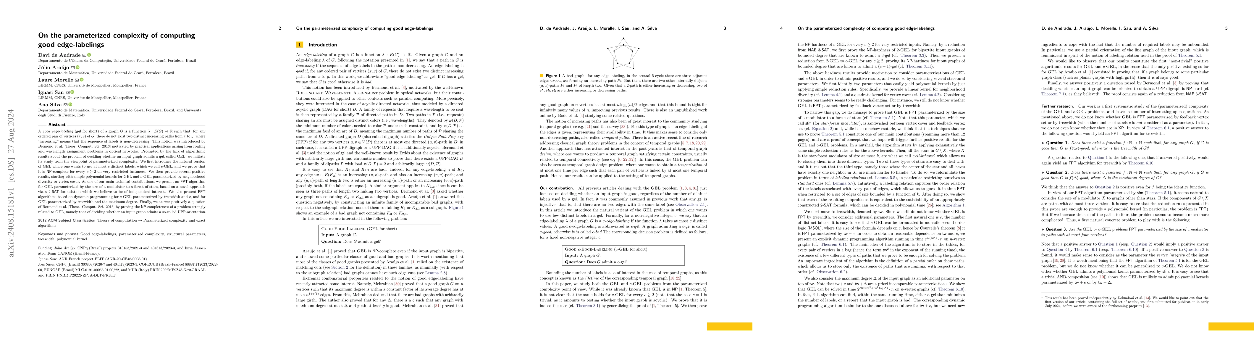 Thumbnail for On the parameterized complexity of computing good edge-labelings
