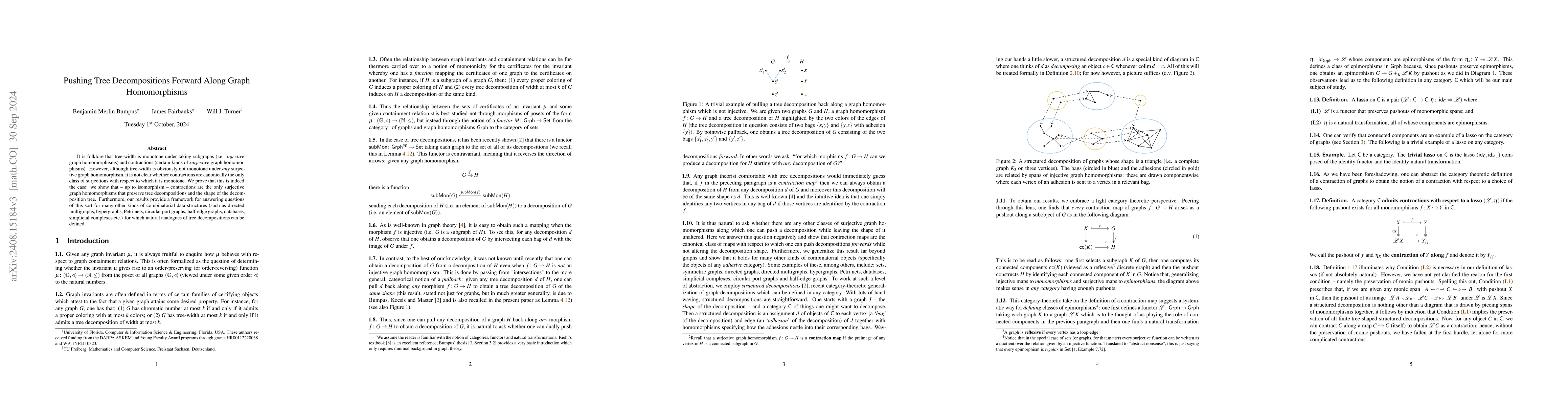 Thumbnail for Pushing Tree Decompositions Forward Along Graph Homomorphisms