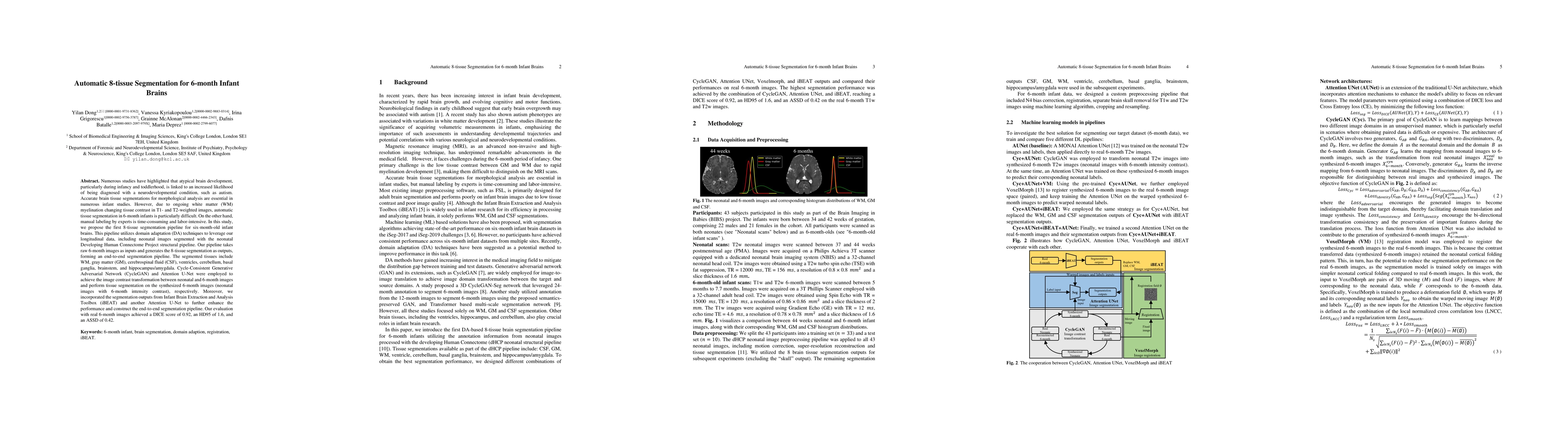 Thumbnail for Automatic 8-tissue Segmentation for 6-month Infant Brains