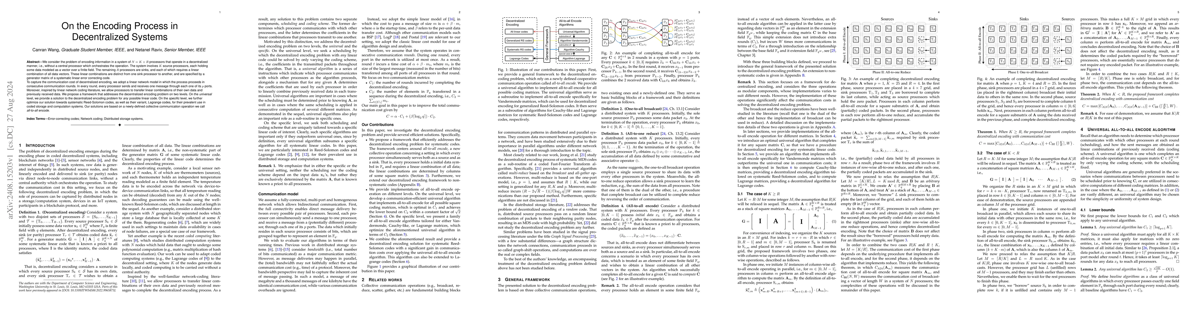 Thumbnail for On the Encoding Process in Decentralized Systems