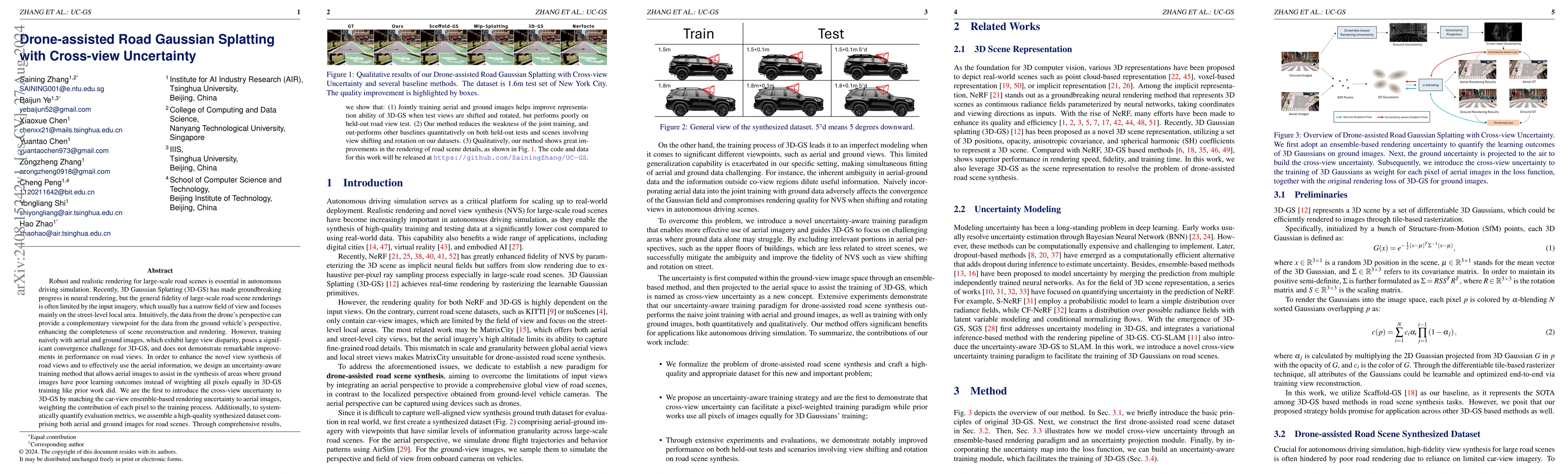 Thumbnail for Drone-assisted Road Gaussian Splatting with Cross-view Uncertainty