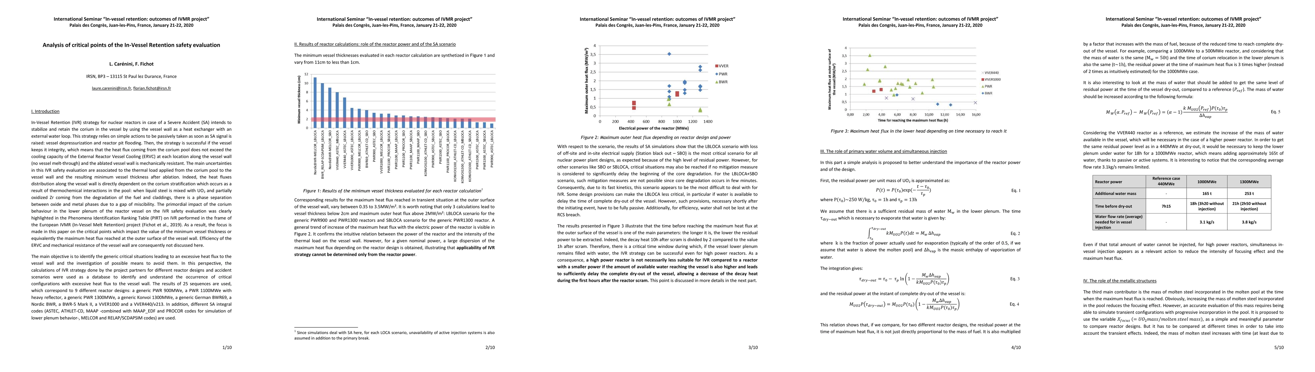 Thumbnail for Analysis of critical points of the In-Vessel Retention safety evaluation