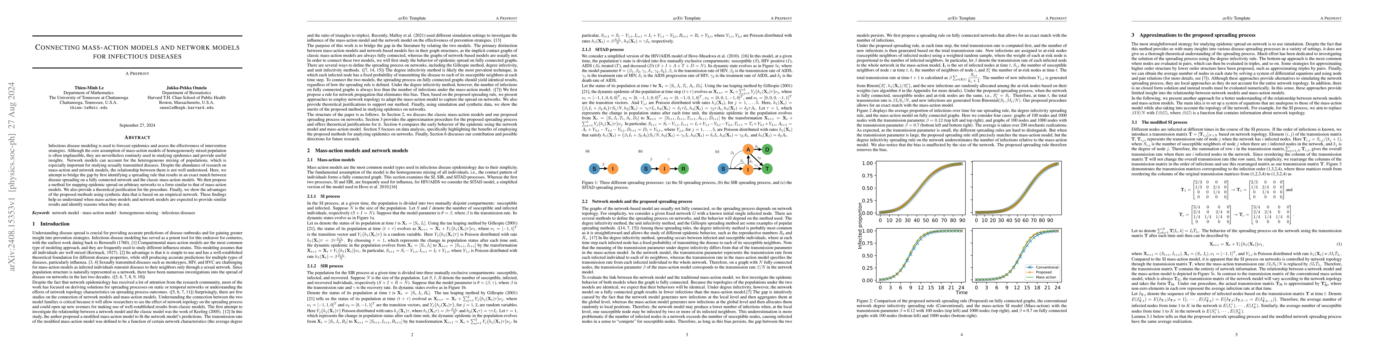 Thumbnail for Connecting Mass-action Models and Network Models for Infectious Diseases