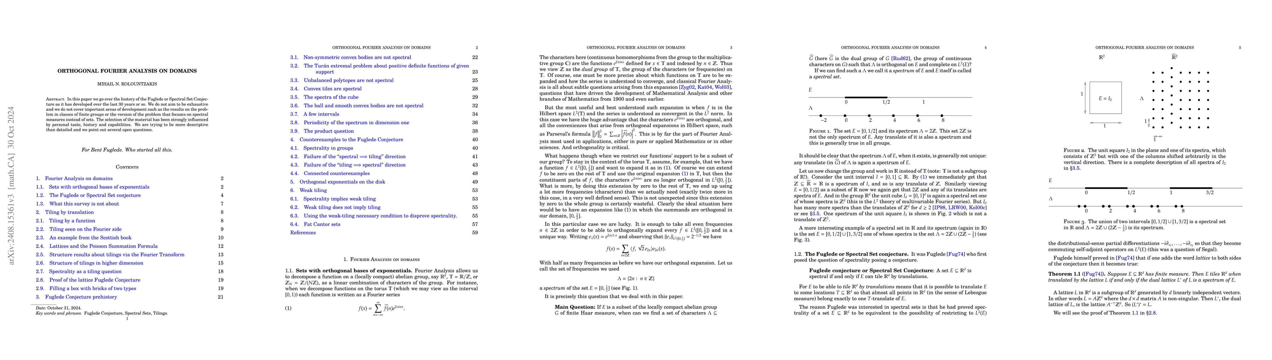 Thumbnail for Orthogonal Fourier Analysis on Domains