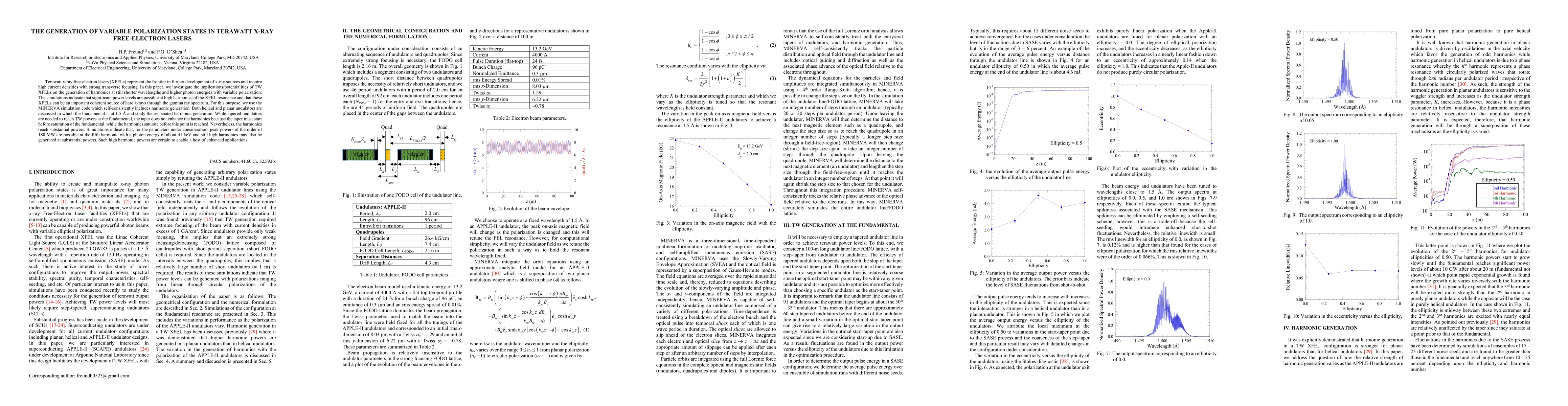Thumbnail for The Generation of Variable Polarization States in Terawatt X-Ray
  Free-Electron Lasers