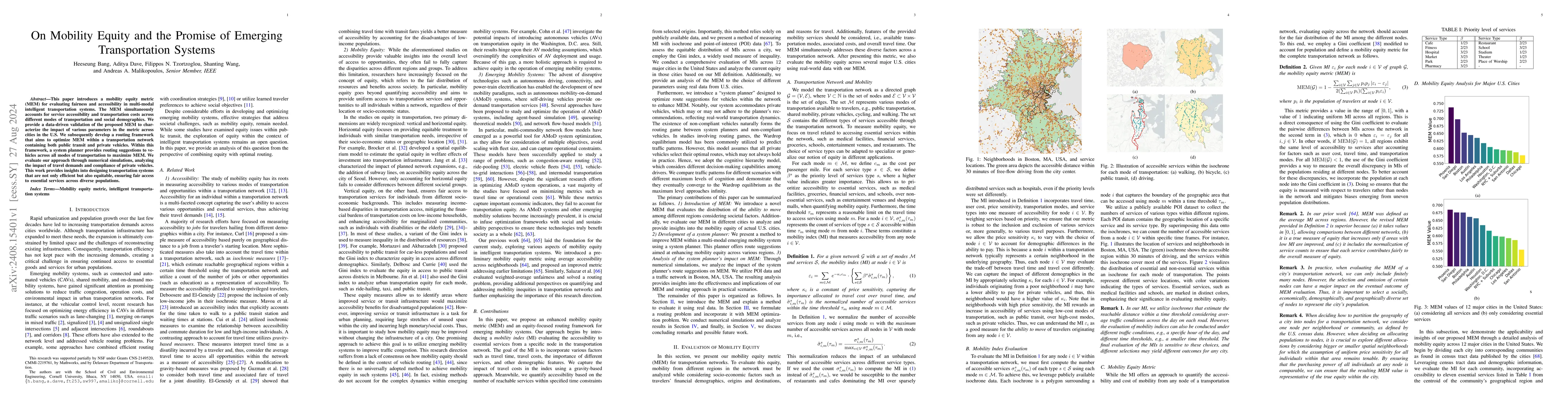 Thumbnail for On Mobility Equity and the Promise of Emerging Transportation Systems